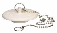 APPROVED VENDOR Drain Stopper: 3 in Overall Dia, Rubber, White, Push and Pull, 2 in Fits Drain Size (MPN 1PPJ2). Key specifications — Material: Rubber; Color: White; Brand: APPROVED VENDOR; Application: Sink.