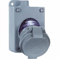 APPLETON ELECTRIC Pin and Sleeve Receptacle: Gray, 125 to 250V AC/18V DC, Single Phase, 20 A, 3 Pole (MPN CPS152-101). Key specifications — Brand: APPLETON ELECTRIC; Voltage Rating: 18V DC.