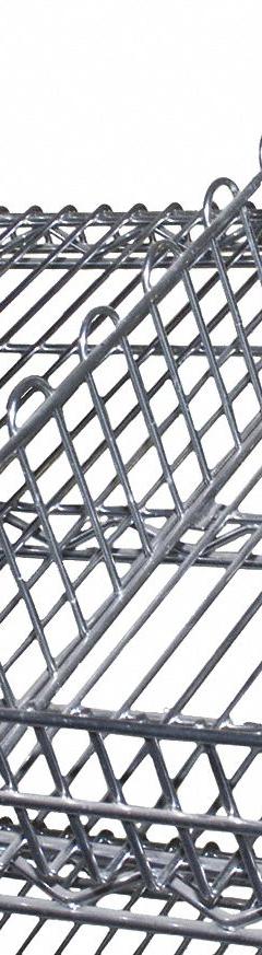 EAGLE GROUP Shelf Divider: 18 in x 1/32 in x 4 1/2 in, Steel (MPN M18Z). Key specifications — Material: Steel; Color: Silver; Finish: Zinc-Plated; Brand: EAGLE GROUP; Ledge Size: 18 in.
