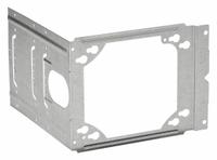 B-LINE BY EATON Mounting Bracket: Galvanized Steel, Silver, 1 in Overall Dp, 1 in Overall Wd (MPN BB4-6). Key specifications — Brand: B-LINE BY EATON; Accessory Type: Box Support Bracket; Color: Silver; Material: Galvanized Steel.