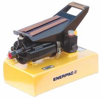 ENERPAC Air Hydraulic Pump: 10,000 psi Max. Op Pressure, 80 cu in Reservoir Capacity, Foot/Hand (MPN PA1150). Key specifications — attr944931: Hold; attr995446: Hand.