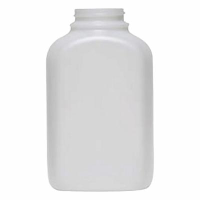 QORPAK Mixing/Storage/Sampling Bottle: 500 mL, 16 fl oz, HDPE, Natural - HDPE Rectangular Lab Bottles