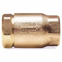 APOLLO Check Valve: Ball, Inline Valve Body, Bronze, 3/8 in Pipe Size, FNPT x FNPT, 33°F to 350°F (MPN 61LF10201). Key specifications — Ball Material: RPTFE; Brand: APOLLO.
