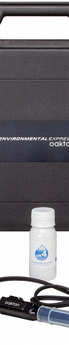 OAKTON Handheld Multiparameter Meter Kit: ORP/pH, Electrode, Calibration Solutions, (2) AA Batteries (MPN 3566012). Key specifications — Test Parameters: pH; Manufacturer Part Number: 3566012; Configured Test Parameters: ORP; Measurement Components Included: Electrode; Other Accessories Included: (2) AA Batteries; Reagents and Solutions Included: Calibration Solutions.