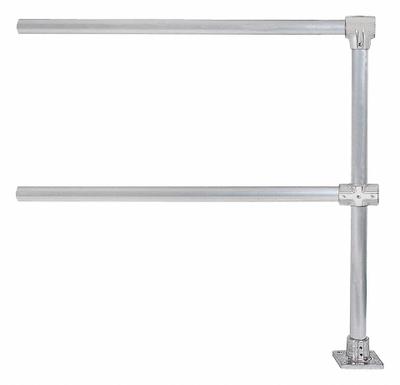 HOLLAENDER Handrail Extension: Toe Board Not Included, 5 in x 5 in - Handrail Extensions
