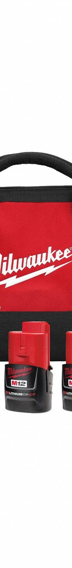 MILWAUKEE M12 SCPBL 2 Piece Combo Kit: 2 Tools, 12 V DC Volt, Battery Included, M12™, M12™, 38D763 (MPN 3494-22)