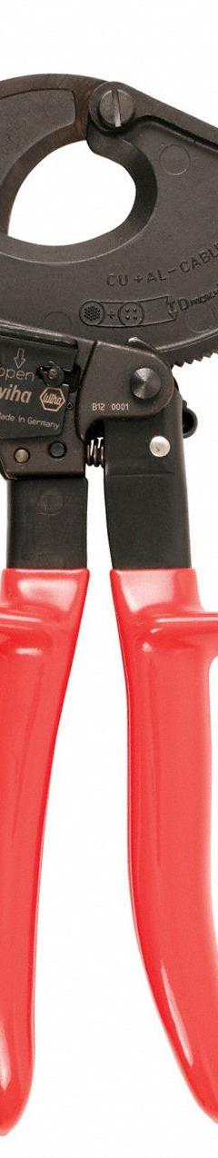 WIHA Insulated Cable Cutter: Steel Handle, Shear, For 750 kcmil Max Dia Aluminum Electric Cable (MPN 11975). Key specifications — attr324789: WIHA; attr308384: Shear; attr308389: Steel; attr308391: 750 MCM.