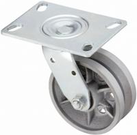 APPROVED VENDOR Plate Caster: Swivel, Iron, 5 in Wheel Dia, 2 in Wheel Wd, 6 1/2 in Mounting Ht (MPN P21S-C050R-14-VG1). Key specifications — attr1100373: APPROVED VENDOR.