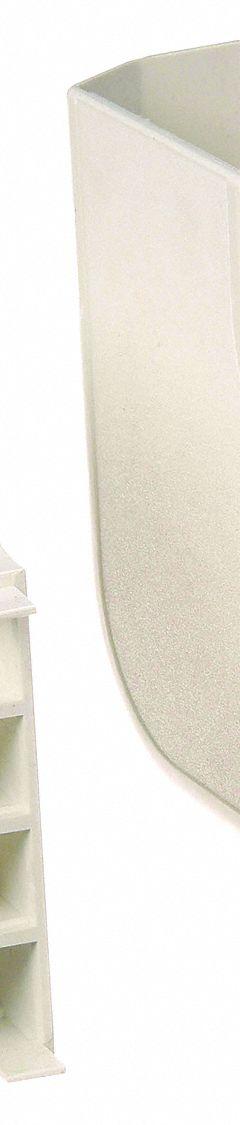 PANDUIT Right Angle: T-70, 4 in Wd, 1 3/4 in Ht, Plastic, Off White (MPN T70RAIW). Key specifications — Item [MERCH]: 90 Degree Flat Elbow; Color: Off White; Mounting Style: Snap On; For Use With: T70 Raceways; Series [MERCH]: T-70; Basic Material: Plastic.