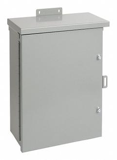 HOFFMAN Enclosure: Steel, 30 in x 30 in x 12 in, 3R, Solid Cover, Hinged, Galvanized (MPN A30R3012HCR). Key specifications — Brand: HOFFMAN; Closure Method: Screws; Knockouts: Not Included.