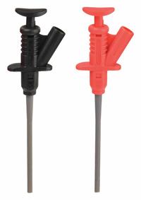 APPROVED VENDOR Test Probe: CAT III 1000V/CAT IV 600V, Test Clip, 6 3/8 in Lg, Steel, Black/Red (MPN 4WRC2). Key specifications — Color: Black/Red; Brand: APPROVED VENDOR.