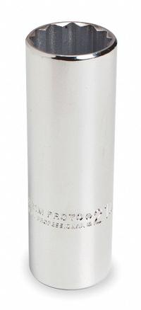 PROTO Socket: Metric, 1/2 in Drive Size, 24 mm Socket Size, 12-Point, Deep, Chrome, Socket (MPN J5324M). Key specifications — attr1204417: PROTO; attr1204392: Chrome.