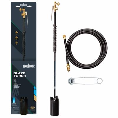 BERNZOMATIC Blaze Torch: Wide Brush Flame, External Lighter - Medium-Capacity Outdoor Torches