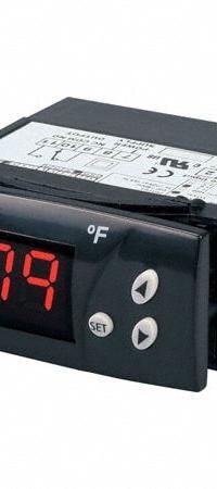 OMEGA Temperature Panel Meter: 0 Display Span - Min, 110 V AC, 24 V DC, 0.5 in Digit Ht - Max., SPDT (MPN DP7001). Key specifications — Manufacturer Part Number: DP7001; Accuracy: +/-1%; Digital Display Screen Color: Red; Digital Display Screen Type: LED; NEMA Enclosure Rating: 4X; Product Type: Temperature Meter; Series: DP7001; Relay AC Contact Rating: 16 A @ 240V.