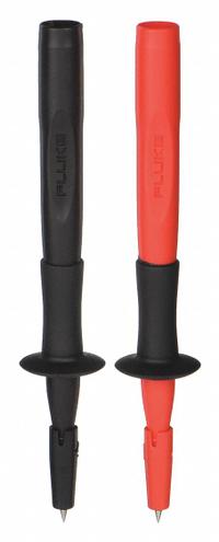 FLUKE Test Probe: CAT II 1000V, Std Probe, 4 3/4 in Lg, Stainless Steel, Black/Red, 1,000 V Max Volt (MPN Fluke-TP220). Key specifications — Color: Black/Red; Brand: FLUKE.