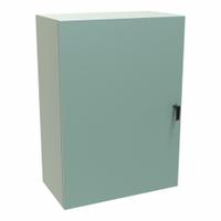 HAMMOND Electrical Enclosure: Steel, 42 in x 30 in x 16 in, NEMA 12/3R/4, Solid Cover, Hinged (MPN EN4SD423016GY). Key specifications — Closure Method: Latches; Brand: HAMMOND; Knockouts: Not Included.