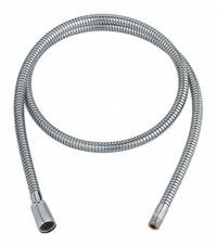 GROHE Faucet Hose: Metal, Chrome, 59 in Overall Lg, 1/2 in Sprayer Connection Size (MPN 46092000). Key specifications — Sprayer Connection Size: 1/2 in; Brand: GROHE; Color/Finish: Chrome; Material: Metal; Product Type: Faucet Hose.