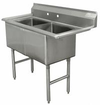 ADVANCE TABCO Scullery Sink: 2 Bowls, 43 in Overall Ht, 35 in Overall Lg, 21 in Overall Wd (MPN FC-2-1515). Key specifications — Brand: ADVANCE TABCO.