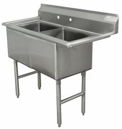 ADVANCE TABCO Scullery Sink: 2 Bowls, 43 in Overall Ht, 35 in Overall Lg, 21 in Overall Wd (MPN FC-2-1515). Key specifications — Brand: ADVANCE TABCO.