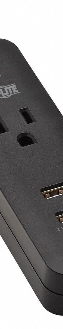 TRIPP LITE Outlet Strip: 1 Outlets, 4 ft Cord Lg, 450 J Rated Energy, 15 A Current, UL 1363/UL 1449 (MPN TLP104USB). Key specifications — Brand: TRIPP LITE; Mounting Style: Screw.