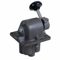 AVENTICS Manual Air Control Valve: Lever, Three-Way / Two-Position, Aluminum, Poppet, Detent, 1/4 in (MPN R431005006). Key specifications — attr1078735: Aluminum; attr1078776: Poppet; attr1078763: Detent; attr1078762: Manual Air Control Valve.