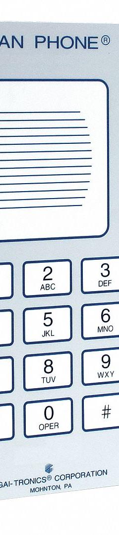 HUBBELL GAI-TRONICS Telephone: Surface Mount, Clean Room Speakerphones, Surface, Speakerphone, VoIP (MPN 295-712W). Key specifications — Resistance Properties: Chemical Resistant; Speakerphone: Yes; Voicemail: No; Volume Control: No; Manufacturer Part Number: 295-712W; Call Waiting: No; Caller ID: No; Color: Gray.