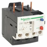 SCHNEIDER Overload Relay: Thermal Protection, 3 Poles, 1NO/1NC, Phase Loss Sensitivity, 4 A – 6 A (MPN LRD10). Key specifications — Brand: SCHNEIDER; Auxiliary Contact Form: 1NO/1NC; Compatible Contactor Series: TeSys Deca; Terminal Connection Type: Screw Clamp Terminals; Maximum Voltage Rating: 690V AC; Phase Loss Sensitivity: Yes; Thermal Units Required: None (Relay Includes Integrated Bimetallic Elements); Compatible Contactors: TeSys Deca (9 to 38 Amp Models).