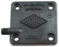 ACORN Cover Plate: Flood-Trol®, Noryl, 2 3/8 in Overall Wd, 2 in Overall Ht, Black (MPN 2563-024-000). Key specifications — Color: Black; Compatible Series: Flood-Trol®; Includes: Air-Trol Valve Cover Plate--Delayed Acting; Product Type: Cover Plate; Brand: ACORN; Material: Noryl.