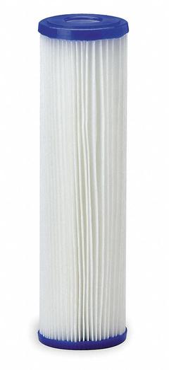 PENTAIR/PENTEK Water Filter Cartridge: 50 micron, Pleated, 10 gpm, Non-Woven Polyester (MPN 155038-75). Key specifications — Brand: PENTAIR/PENTEK; Filter Media: Non-Woven Polyester.