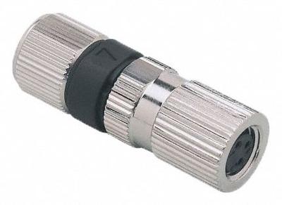 IFM Circular Connector: A Coded, 3 Socket, M8 Female Thread with Straight Connection - Field-Wireable M8 Circular Connectors