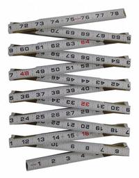 WESTWARD Folding Rule: 30PC15, 78 3/4 in / 2,000 mm, 1/16 in, Abrasive Resistant Epoxy, Red, SAE. Key specifications — attr939978: 1/16 in; attr934745: WESTWARD; attr944504: Outside Read; attr944509: Abrasive Resistant Epoxy; attr939993: Fractional; attr986193: Printed.