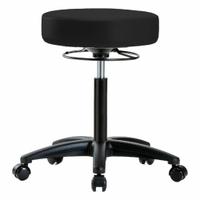 Stool: Vinyl, Ht Range 19 3/4 in to 27 3/4 in, 17 in Seat Wd, 17 in Seat Dp, 0 Glides, 5 Casters (MPN BR-VMBSO-RG-NF-RC-8540). Key specifications — Brand: APPROVED VENDOR; Foot Support: No; Base Material: Fiberglass; ESD-Safe: Not ESD Safe; Number of Casters: 5.