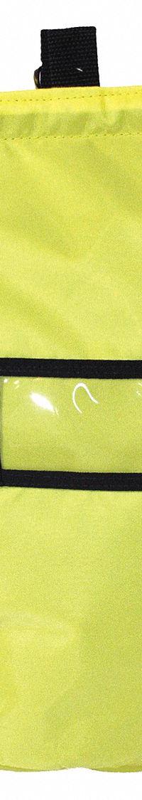 R&B FABRICATIONS Tote Bag: Nylon, Yellow, 1,000 cu in Interior Volume, Hook-and-Loop, 9 in Lg (MPN RB-427-YL). Key specifications — Color: Yellow; Material: Nylon; Brand: R&B FABRICATIONS; Closure: Hook-and-Loop.