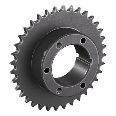 TSUBAKI Sprocket: For 50 Chain, 36 Teeth, 7.171 in Pitch Dia, 7.519 in Outside Dia - Size 50 Bushed-Bore Roller Chain Sprockets