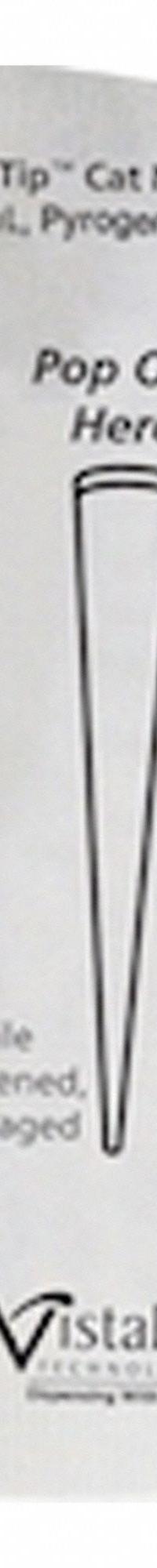CELLTREAT Pipette Tip: Sterile, 1,250 ul Capacity, Individually Wrapped, No Filter, Clear, 200 (MPN 2028). Key specifications — Brand: CELLTREAT; Color: Clear; Disposability: Single-Use; Material: Polypropylene; Sterility: Sterile; For Pipette Type: MLA Pipettor; Includes Filter: No Filter; Configuration: Individually Wrapped.
