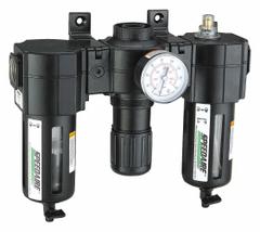 SPEEDAIRE Filter/Regulator/Lubricator: 3/8 in NPT, 118 cfm, 150 psi Max Op Pressure, 5 micron, Mist (MPN 7D741). Key specifications — attr109524: SPEEDAIRE.