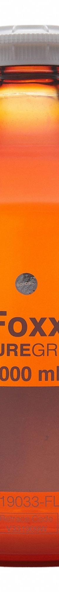 FOXX LIFE SCIENCES Glass Media, BOD, & Specialty Lab Bottles - Glass Lab Media Bottles: 10 L, GL45 (MPN 1519038-FLS). Key specifications — Closure Type: Screw-On; Mouth Size: Wide; Screw Closure Size: GL45; Brand: FOXX LIFE SCIENCES; Body Color: Amber.