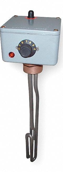 VULCAN Spa and Hot Tub Heater: 1.5kW, 120V AC, 1-phase, 1-1/4 in NPT Inlet Size/Bushing Size, 5 gpm (MPN HTTR015U). Key specifications — Brand: VULCAN; Inlet Size/Bushing Size: 1-1/4 in NPT; Voltage, Phase: 120V AC, 1-phase; Thermostat Included: Unit-Mounted; Wattage Output: 1.5kW; Min. Flow Rate: 5 gpm.