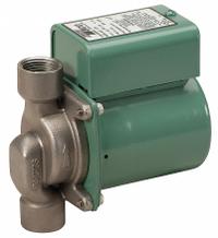 Circulating Pump: 1/40 hp HP, 115V AC, Stainless Steel, 1, 12 gpm, 10 ft Max. Head, Inline (MPN 006-ST4-1). Key specifications — Nameplate Voltage: 115V AC; Connection Type: FNPT; Brand: TACO; Includes Volute: Volute Included; System Type: Potable Water.