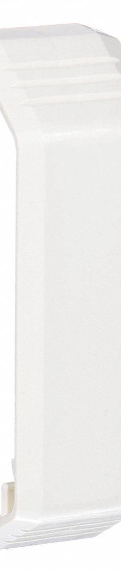 PANDUIT Cover Coupler: T-45, 2 3/8 in Wd, 1 1/4 in Ht, Plastic, Off White (MPN T45CCIW-X). Key specifications — attr3676: Cover Clip; attr3664: Off White; attr3666: Screw On; attr3679: Screw On; attr3674: Mfr. No. T45; attr42469: T-45; attr42470: Plastic.