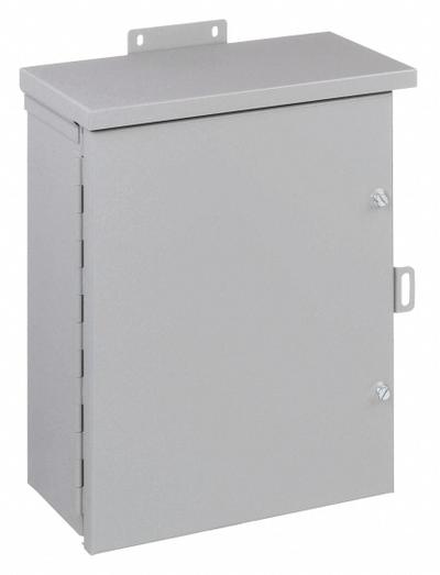 HOFFMAN Enclosure: Steel, 24 in x 20 in x 8 in, 3R, Solid Cover, Hinged - Steel Enclosures with Hinged Covers
