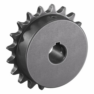 TSUBAKI Single Strand Sprocket: 41, For 1/2 in Chain Pitch, 3/4 in Bore Dia, 20 Teeth - Size 41 Fixed-Bore Roller Chain Sprockets