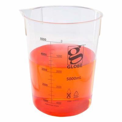 APPROVED VENDOR Beaker: Low Form, Printed Graduation, Polymethylpentene, Clear - Low Form Plastic Beakers Without Handles