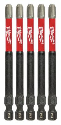 MILWAUKEE Driver Bit: Power Bit, Imperial, PH3 Bit Industry Size, #3 Bit Size, Std, Impact Rated (MPN 48-32-4566). Key specifications — attr1119695: MILWAUKEE; attr1119703: Alloy Steel; attr1119710: Standard; attr1119708: Hex; attr1202404: #3.
