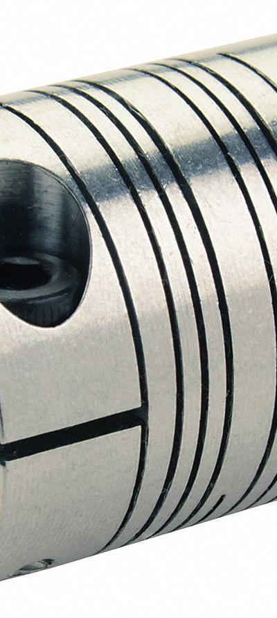 RULAND MANUFACTURING Motion Control Coupling: 3° Angular Misalignment - High-Precision Clamp-On Beam Shaft Couplings