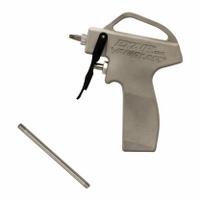 EXAIR Safety Air Gun with extension: Ergonomic Grip, Cast Aluminum, 1/4 in Female NPT, Straight (MPN 1698SS-12). Key specifications — attr1328526: Cast Aluminum; attr1328500: 1110SS Air Nozzle; attr1328508: EXAIR; attr1328515: No; attr1328533: Yes.
