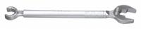 RIDGID One Stop Pipe Wrench: Open End & Flare, Open end sizes: 9⁄16" & 15⁄16". Flare end size: 5⁄8" (MPN 27023). Key specifications — attr542334: Open End & Flare; attr522391: Multiuse Pipe Wrench; attr326150: RIDGID; attr542335: Open end sizes: 9⁄16" & 15⁄16". Flare end size: 5⁄8".