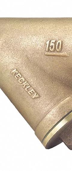 KECKLEY Y Strainer: 1/2 in, NPT, Mesh, 0.034 in Screen Size, Bronze, Fiber, 3 1/4 in Ht, 3 1/4 in Lg (MPN 1/21THY-BCM20M34-FTI-F). Key specifications — Brand: KECKLEY; Seal Material: Fiber; Manufacturer Part Number: 1/21THY-BCM20M34-FTI-F; Screen Material: 304 Stainless Steel.