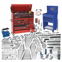 WILLIAMS Master Tool Set: 960 Total Pcs, Metric/SAE, 1/4 in/3/8 in/1/2 in/3/4 in Socket Drive Size (MPN JHWMEGATB). Key specifications — attr538253: WILLIAMS; attr548973: (4) Slip-Joint Pliers; attr548974: (7) Nut Drivers; attr548975: (130) Impact Sockets; attr548983: (27) Box End Wrenches.