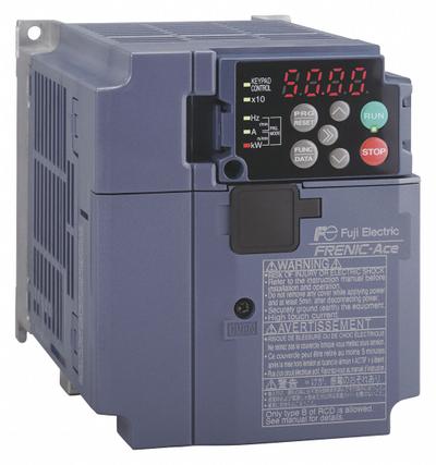 FUJI ELECTRIC Variable Frequency Drive: In Phase Three, Out Phase Three, 1/2 hp, No Bypass - Fuji FRENIC Ace